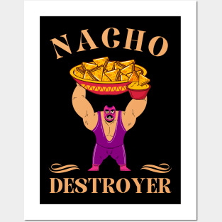 Nacho Destroyer Wrestling Lucha Libre Posters and Art